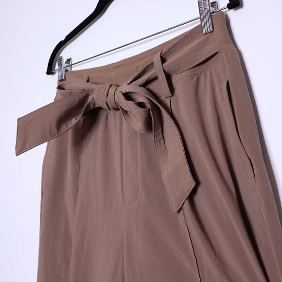 ATHLETA Cardiff Pant Rustic Beige Waist Tie Straight Leg Casual Women's 12 - Picture 5 of 16